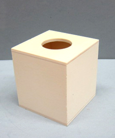 Box für Büroklammern mit Loch 7x7x8cm